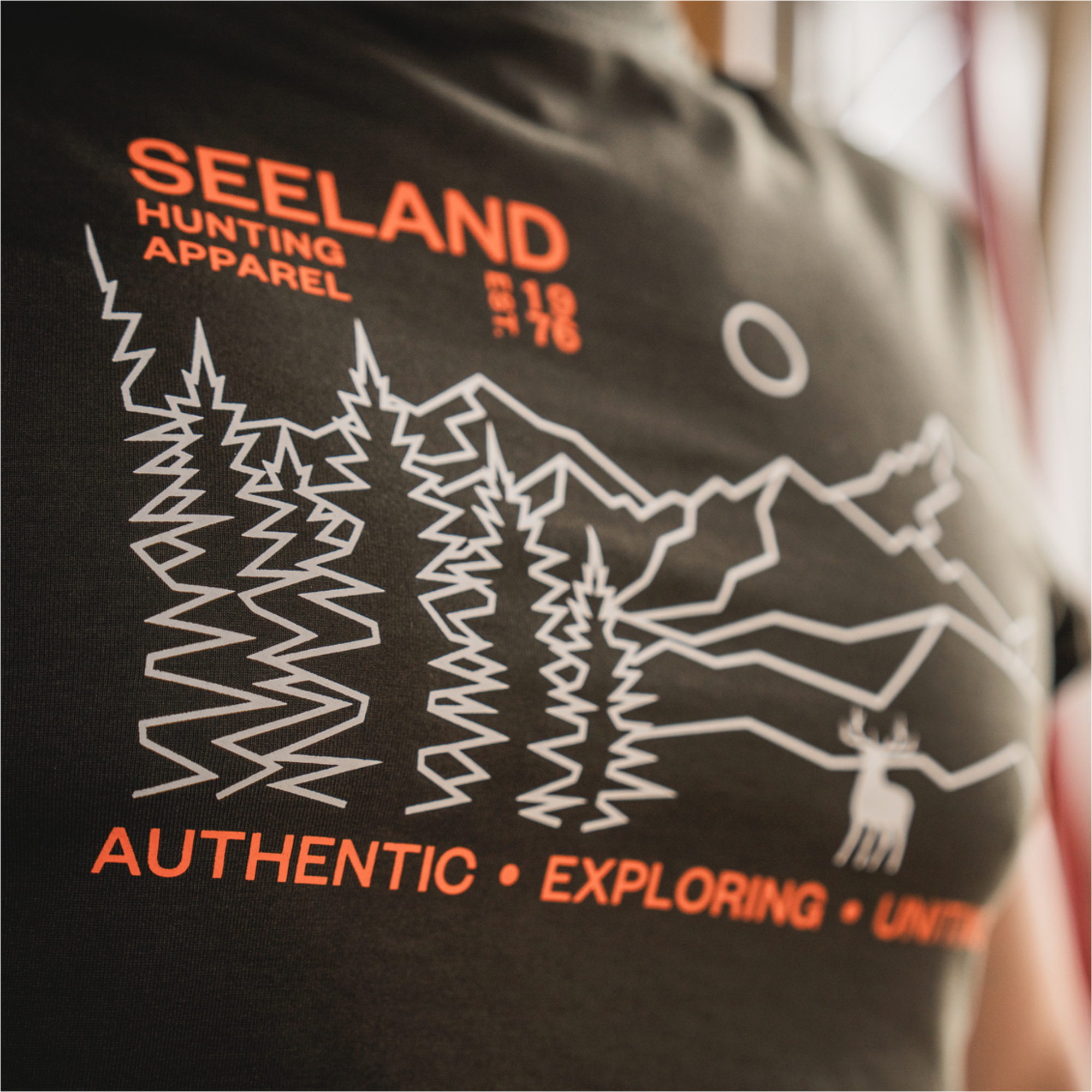 2025 Seeland Mens Landscape T-Shirt 40441 - Pine Green
